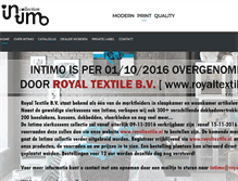 Tablet Screenshot of intimocollection.com